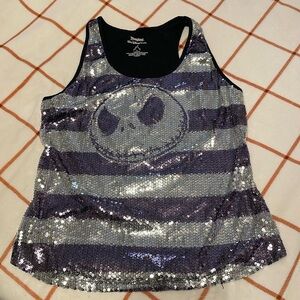 Disney Nightmare Before Christmas Sequin Tank Top